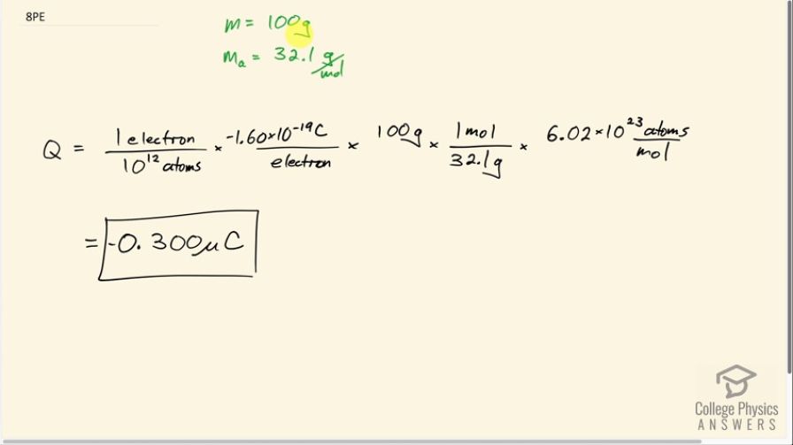 OpenStax College Physics, Chapter 18, Problem 8 (PE) video thumbnail