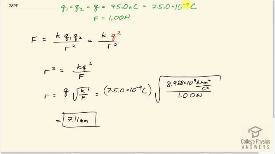 OpenStax College Physics, Chapter 18, Problem 14 (PE) video thumbnail