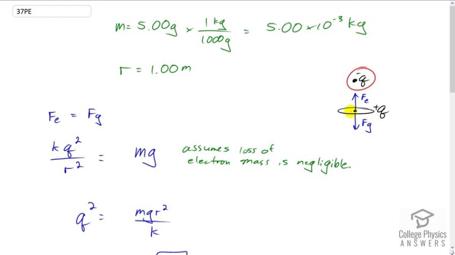 OpenStax College Physics, Chapter 18, Problem 37 (PE) video thumbnail