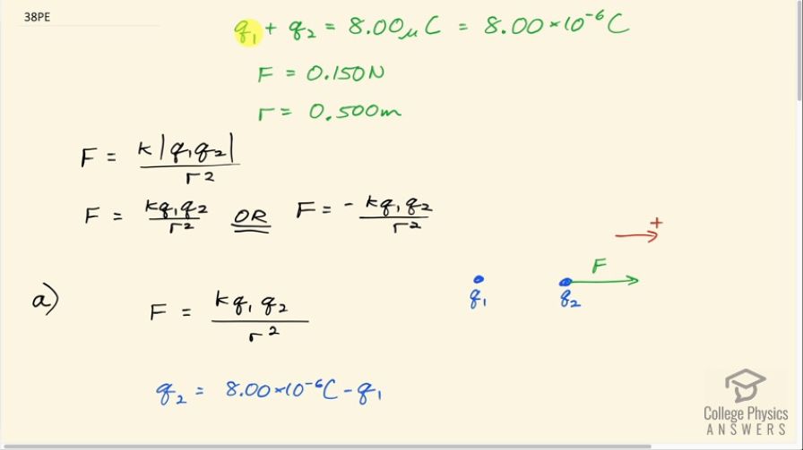 OpenStax College Physics, Chapter 18, Problem 38 (PE) video thumbnail