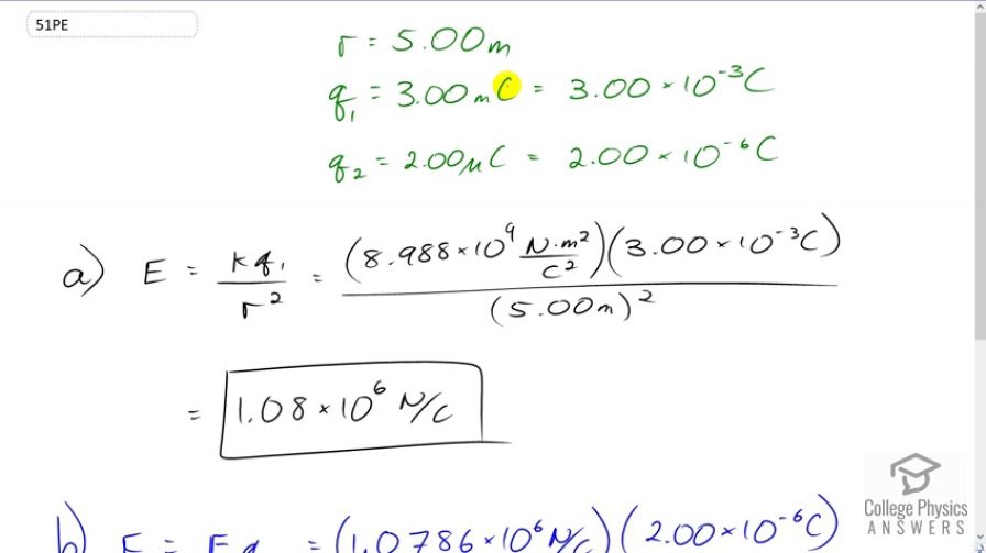 OpenStax College Physics, Chapter 18, Problem 51 (PE) video thumbnail