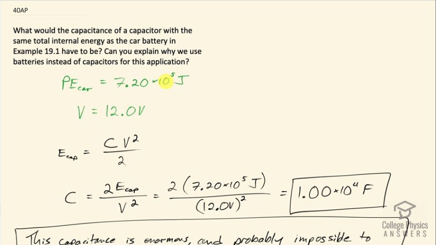OpenStax College Physics, Chapter 19, Problem 40 (AP) video thumbnail