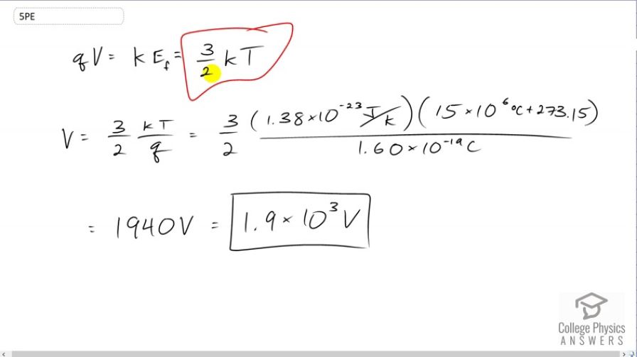 OpenStax College Physics, Chapter 19, Problem 5 (PE) video thumbnail