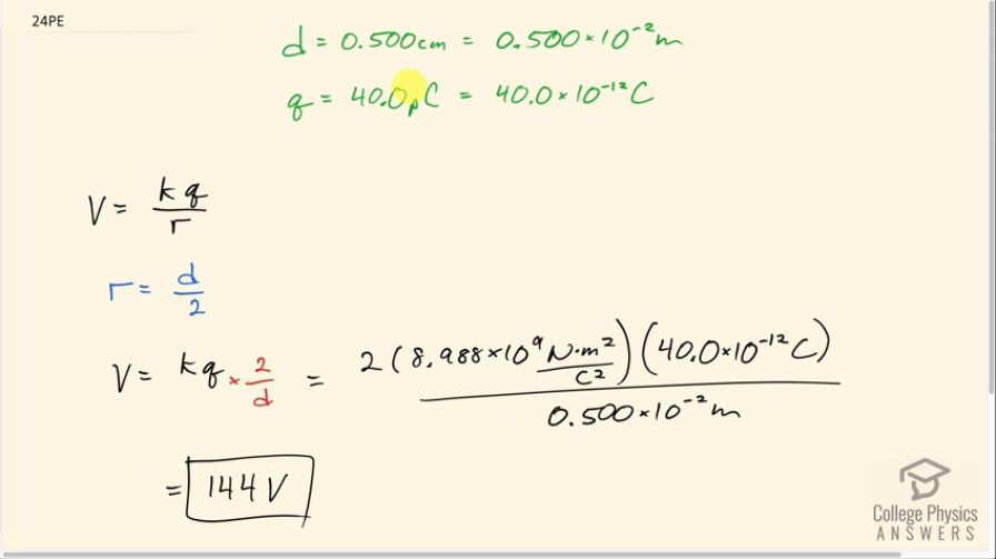 OpenStax College Physics, Chapter 19, Problem 24 (PE) video thumbnail