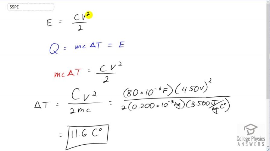 OpenStax College Physics, Chapter 19, Problem 55 (PE) video thumbnail