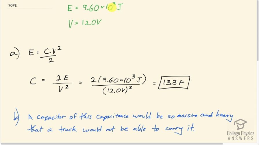 OpenStax College Physics, Chapter 19, Problem 70 (PE) video thumbnail