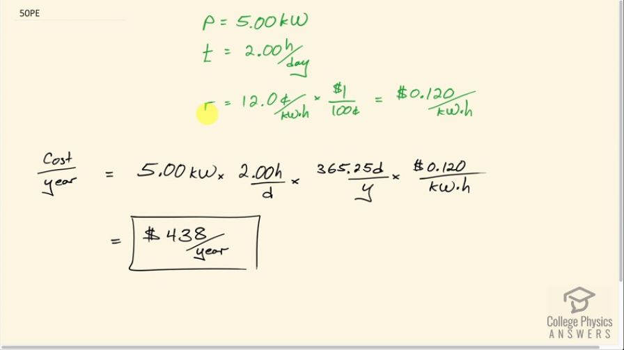 OpenStax College Physics, Chapter 20, Problem 50 (PE) video thumbnail