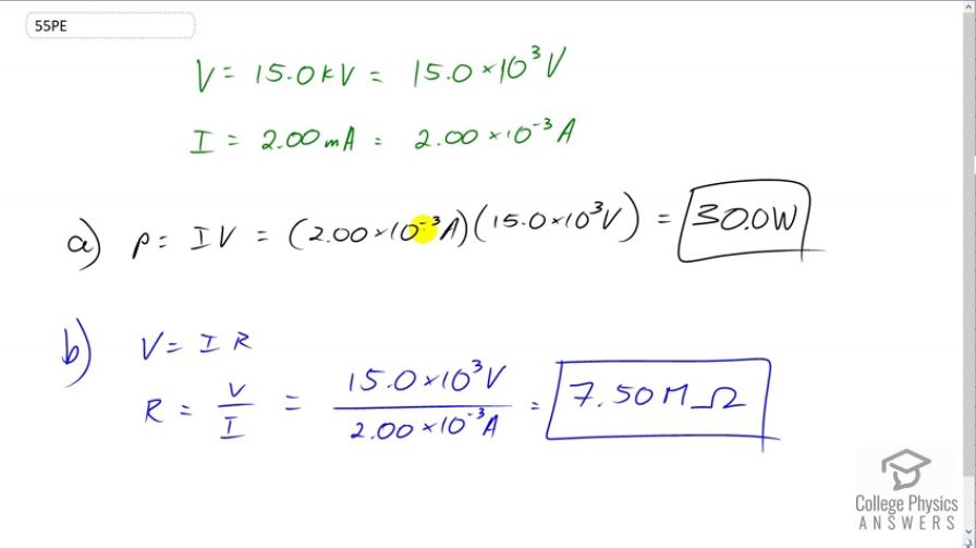 OpenStax College Physics, Chapter 20, Problem 55 (PE) video thumbnail