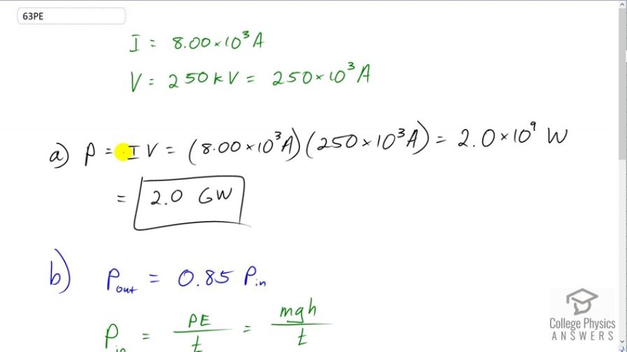 OpenStax College Physics, Chapter 20, Problem 63 (PE) video thumbnail