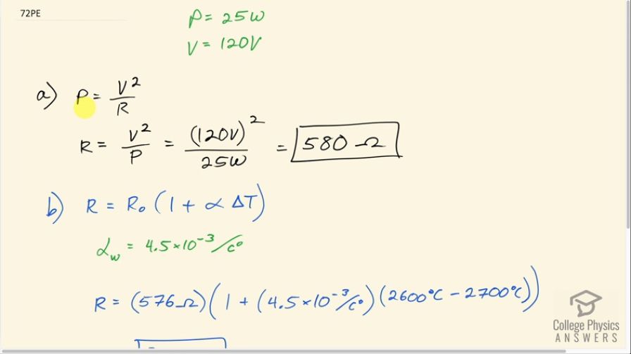 OpenStax College Physics, Chapter 20, Problem 72 (PE) video thumbnail