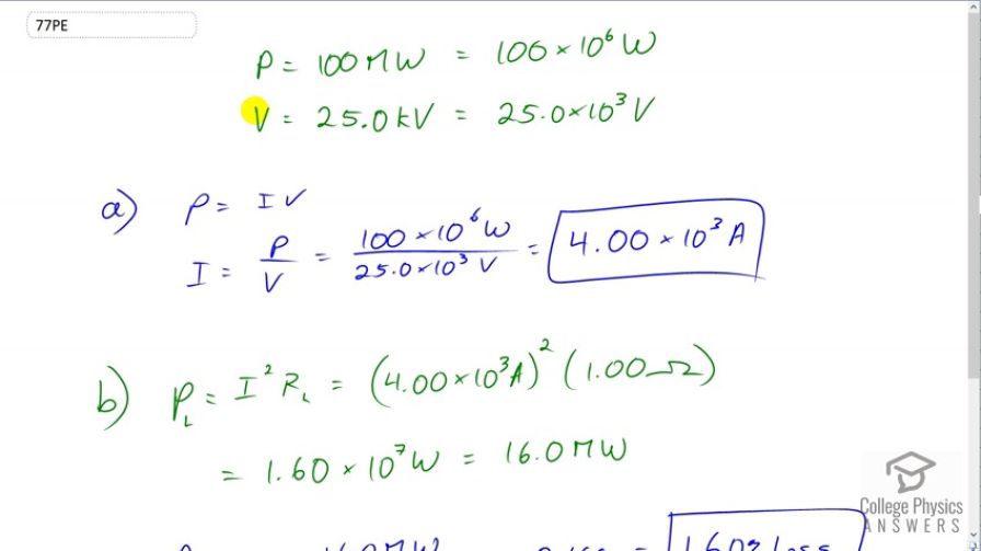 OpenStax College Physics, Chapter 20, Problem 77 (PE) video thumbnail