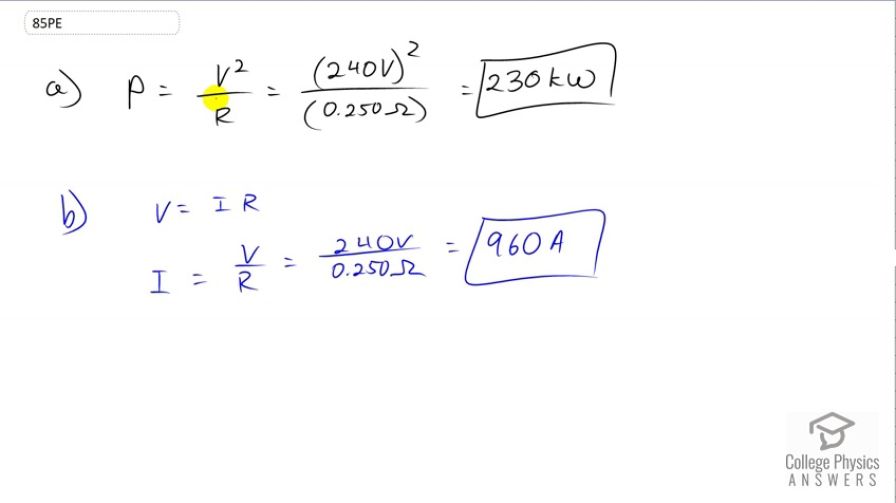 OpenStax College Physics, Chapter 20, Problem 85 (PE) video thumbnail