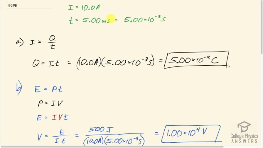 OpenStax College Physics, Chapter 20, Problem 92 (PE) video thumbnail