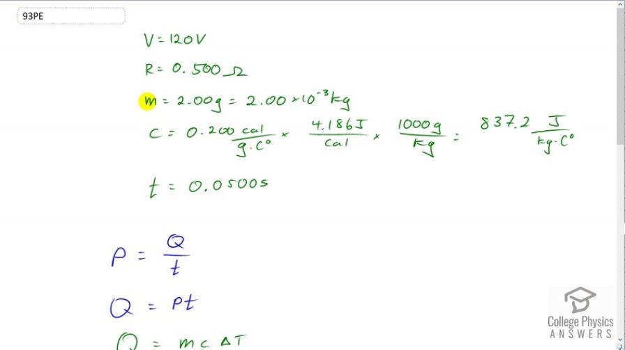 OpenStax College Physics, Chapter 20, Problem 93 (PE) video thumbnail