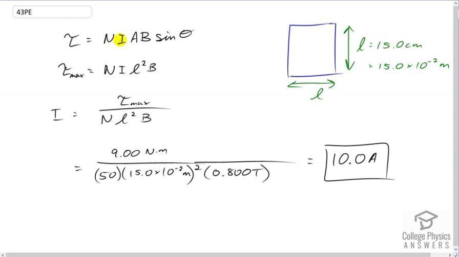 OpenStax College Physics, Chapter 22, Problem 43 (PE) video thumbnail