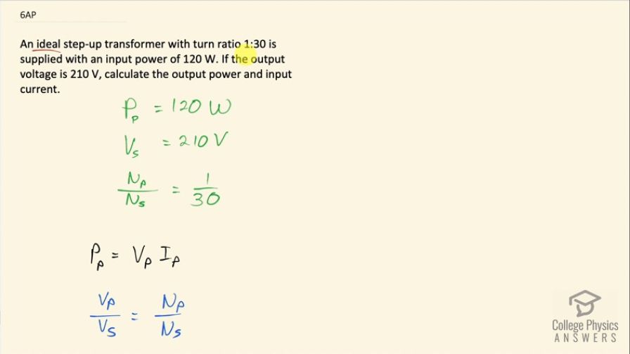 OpenStax College Physics, Chapter 23, Problem 6 (AP) video thumbnail