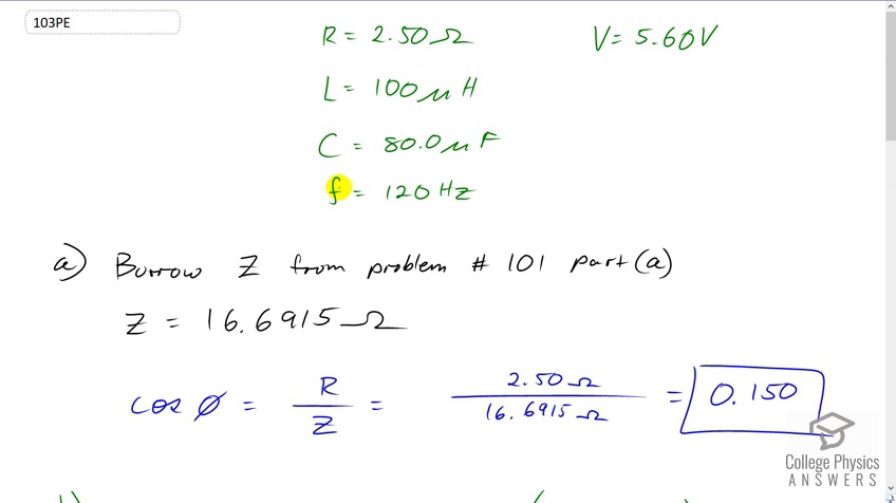 OpenStax College Physics, Chapter 23, Problem 103 (PE) video thumbnail