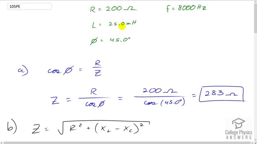 OpenStax College Physics, Chapter 23, Problem 105 (PE) video thumbnail