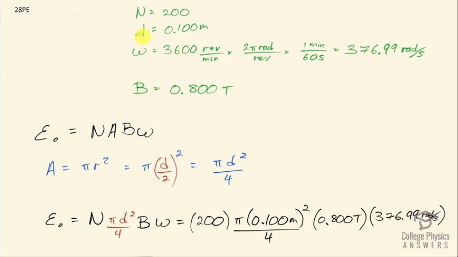 OpenStax College Physics, Chapter 23, Problem 28 (PE) video thumbnail