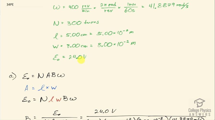 OpenStax College Physics, Chapter 23, Problem 34 (PE) video thumbnail