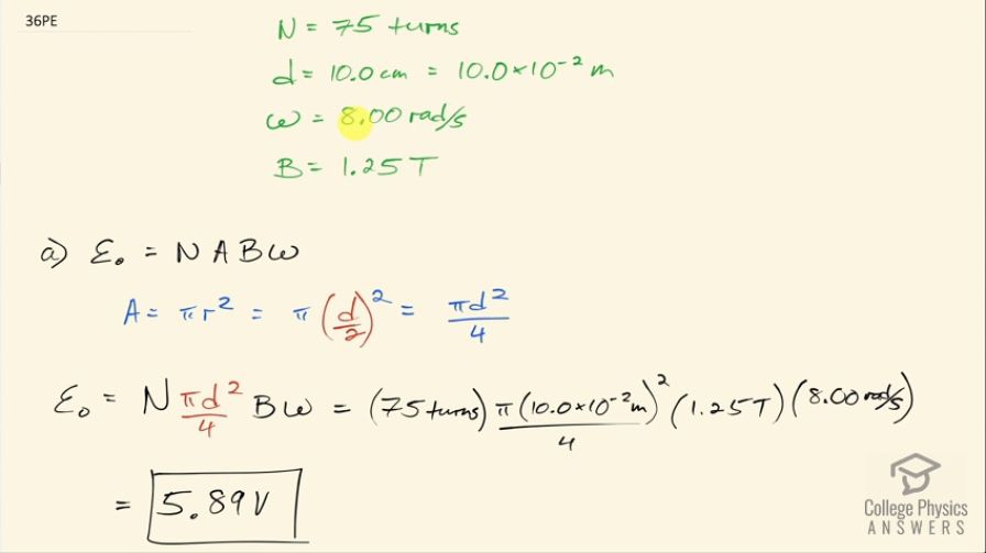 OpenStax College Physics, Chapter 23, Problem 36 (PE) video thumbnail