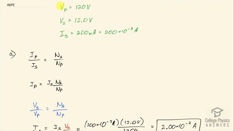 OpenStax College Physics, Chapter 23, Problem 46 (PE) video thumbnail