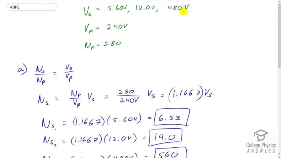 OpenStax College Physics, Chapter 23, Problem 49 (PE) video thumbnail