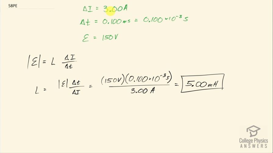 OpenStax College Physics, Chapter 23, Problem 58 (PE) video thumbnail