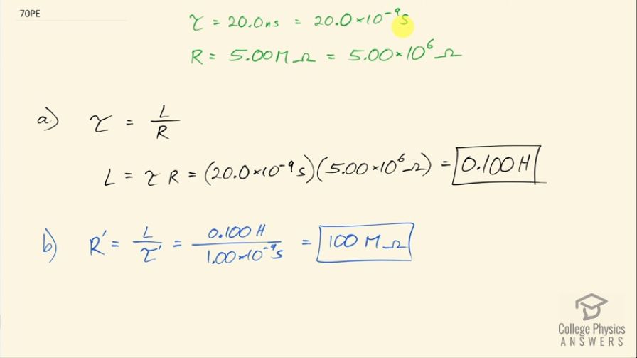 OpenStax College Physics, Chapter 23, Problem 70 (PE) video thumbnail