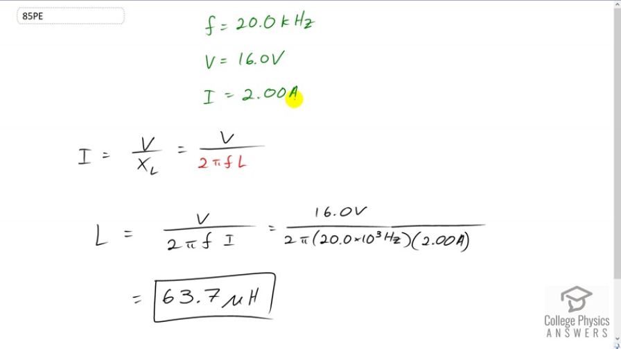 OpenStax College Physics, Chapter 23, Problem 85 (PE) video thumbnail