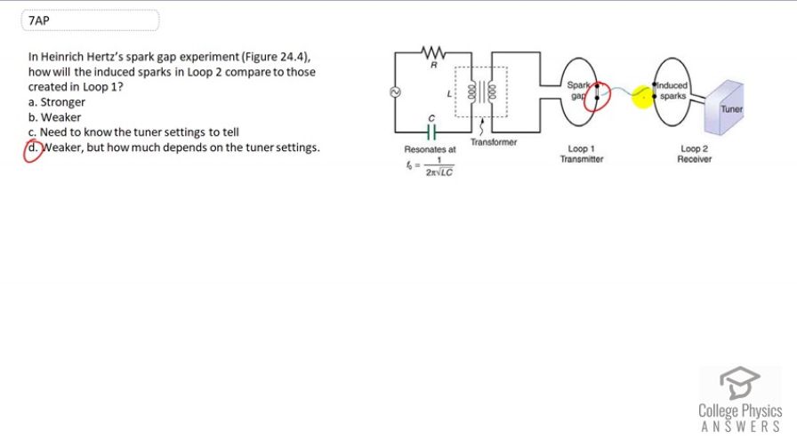 OpenStax College Physics, Chapter 24, Problem 7 (AP) video thumbnail