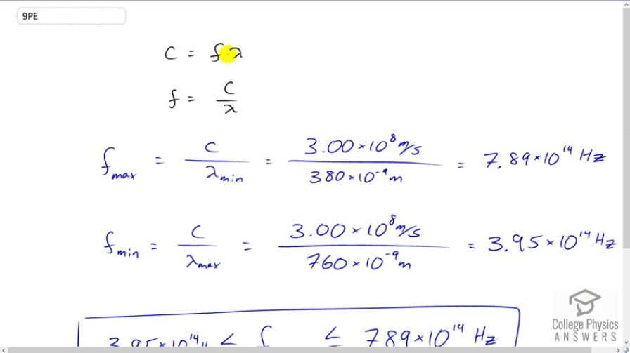 OpenStax College Physics, Chapter 24, Problem 9 (PE) video thumbnail