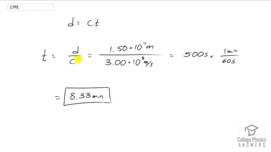 OpenStax College Physics, Chapter 24, Problem 17 (PE) video thumbnail