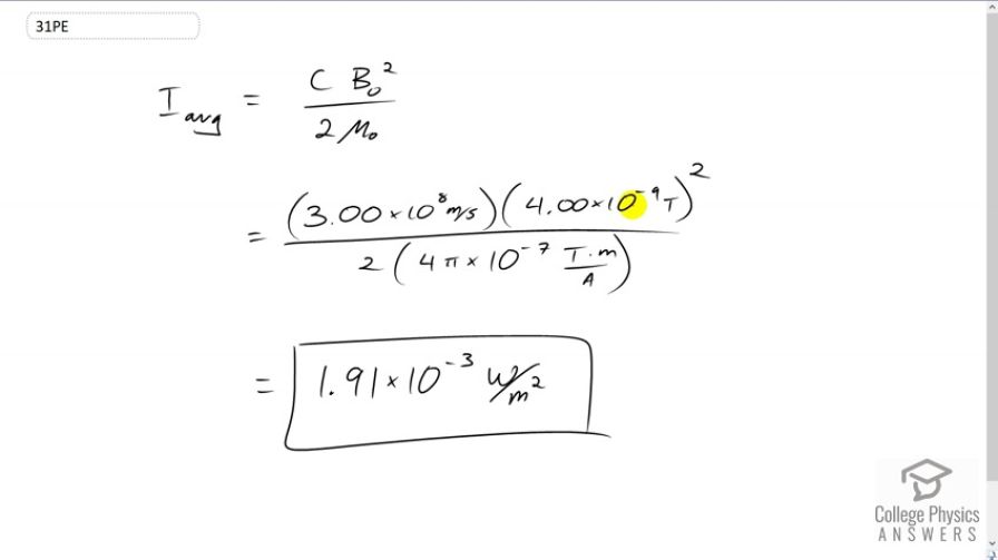 OpenStax College Physics, Chapter 24, Problem 31 (PE) video thumbnail