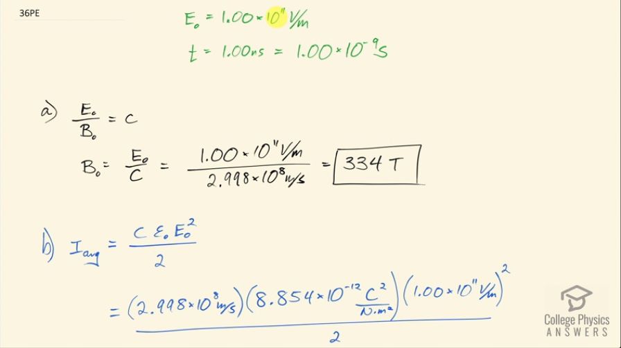 OpenStax College Physics, Chapter 24, Problem 36 (PE) video thumbnail