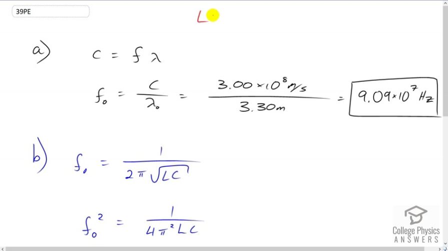 OpenStax College Physics, Chapter 24, Problem 39 (PE) video thumbnail