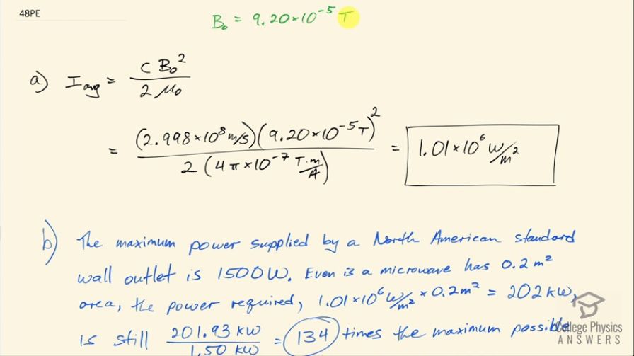 OpenStax College Physics, Chapter 24, Problem 48 (PE) video thumbnail