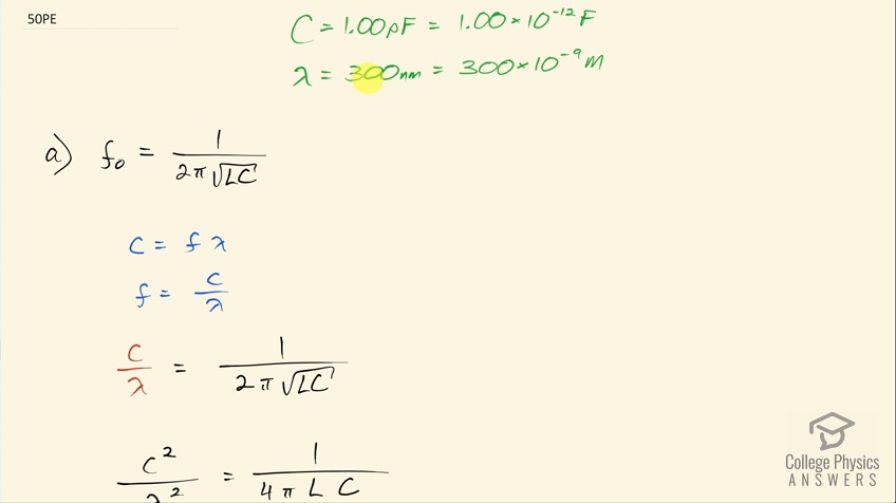 OpenStax College Physics, Chapter 24, Problem 50 (PE) video thumbnail