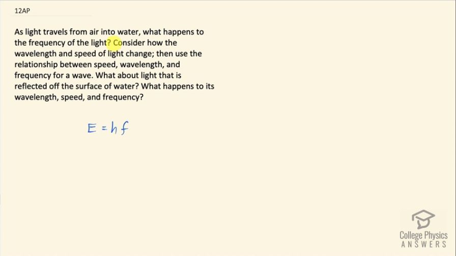 OpenStax College Physics, Chapter 25, Problem 12 (AP) video thumbnail