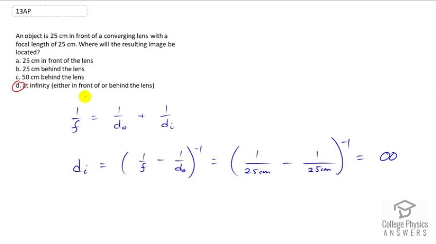 OpenStax College Physics, Chapter 25, Problem 13 (AP) video thumbnail