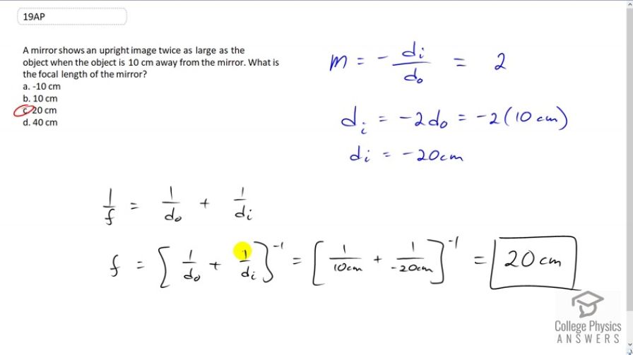 OpenStax College Physics, Chapter 25, Problem 19 (AP) video thumbnail