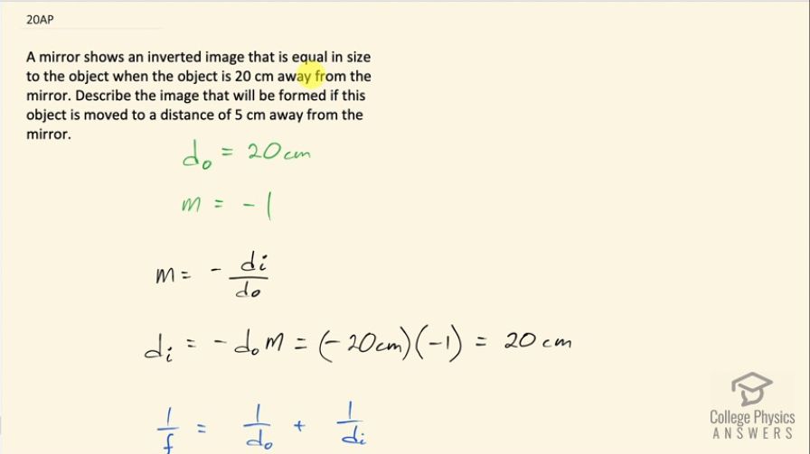 OpenStax College Physics, Chapter 25, Problem 20 (AP) video thumbnail