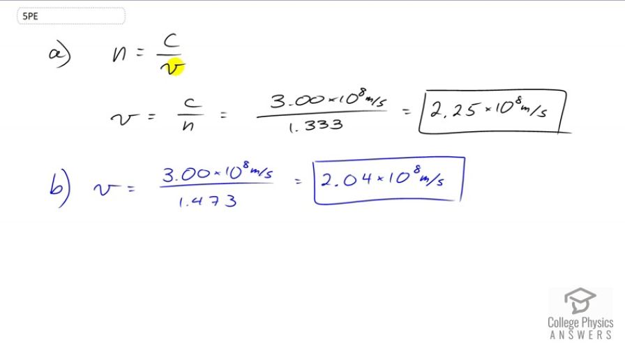 OpenStax College Physics, Chapter 25, Problem 5 (PE) video thumbnail