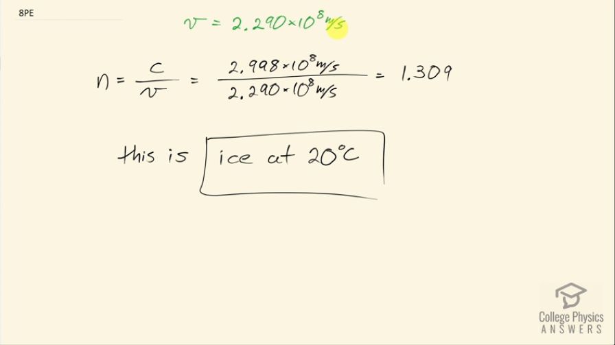 OpenStax College Physics, Chapter 25, Problem 8 (PE) video thumbnail