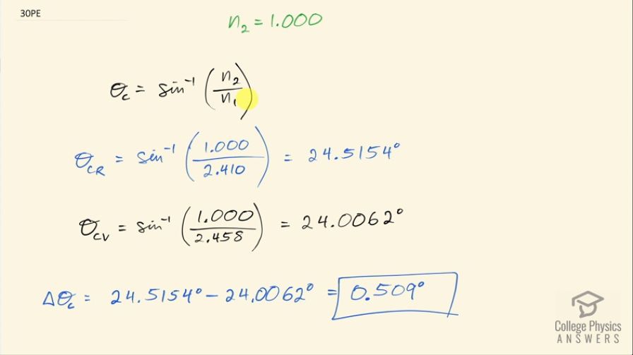 OpenStax College Physics, Chapter 25, Problem 30 (PE) video thumbnail