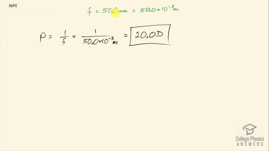 OpenStax College Physics, Chapter 25, Problem 36 (PE) video thumbnail