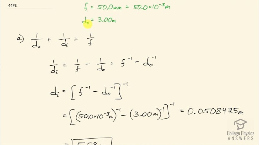 OpenStax College Physics, Chapter 25, Problem 44 (PE) video thumbnail