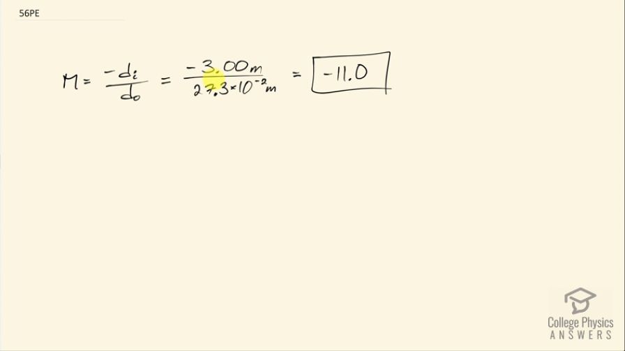 OpenStax College Physics, Chapter 25, Problem 56 (PE) video thumbnail