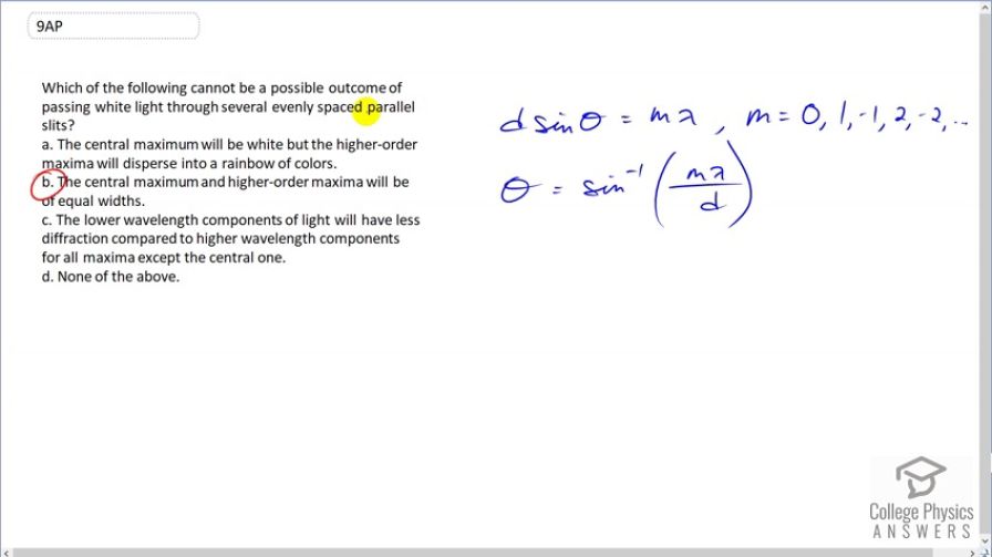 OpenStax College Physics, Chapter 27, Problem 9 (AP) video thumbnail