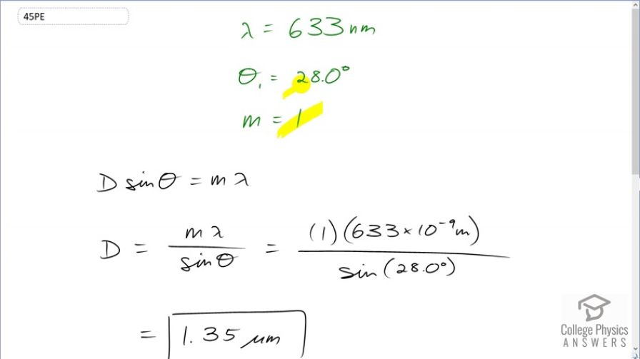 OpenStax College Physics, Chapter 27, Problem 45 (PE) video thumbnail